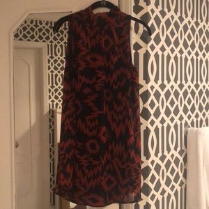 TYCHE cute dress - navy and clay colored